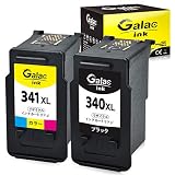 【Galac ink】キャノン Canon BC-340XL+BC-341XL 大容量 残量表示付 340XL+341XL（ブラック+カラー）2個セット【再生インク】BC 340+BC 341 大容量 【対応機種】PIXUS(TS5130・MG4230・MG4130・MG3630・MG3530・MG3230・MG3130・MG2130・MX523・MX513・TS5130S)