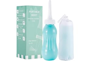 OFFO 携帯ウオシュレット 携帯式おしり洗浄器 携帯ビデ 小型軽量500ml 大容量 収納袋 衛生ケア用　トイレ用セルフクリーニング　日本語説明書付 出張・外出　グリーン