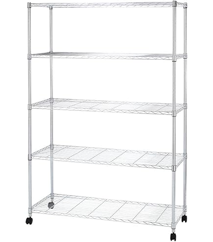 Amazon｜棚 ルミナス互換 メタル ラック 幅120 5段 スチールラック