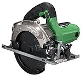 日立工機 深切り丸のこ のこ刃径165mm AC100V フッ素ベース仕様 グリーン LEDライト、スーパーチップソー付き C6MBYA2(SG)