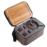 Sherry Chinese Kungfu ティーポット ハンドメイド Yixing Zisha ティーセット パープル粘土 ティーポット セラミック ティーポット ティーカップ (パープル粘土)