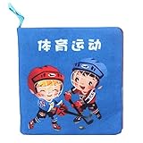 Tovadoo 布絵本 お出かけ絵本 スポーツ覚え絵本 コンパクト 布のおもちゃ 知育玩具 3ヶ月-3歳 知育玩具 プレゼント