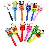 (トイホーム)Toy home べびー赤ちゃん玩具ラトル　ガラガラ　知育　木製