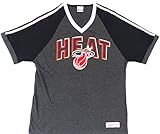 Miami Heat Mitchell & Ness半袖VネックTシャツグレーサイズL