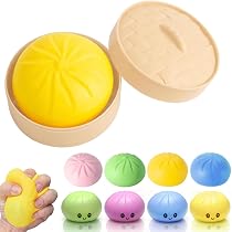 Amazon | スクイーズ おもちゃ かわいい 餃子 8色ランダム発送 ブン