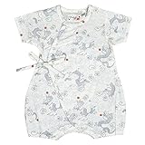 アスナロ（甚平） 甚平 カバーオール ベビー 日本製生地 雲 龍柄 じんべい 新生児50-60 ホワイト