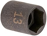 SK Hand Tool 31053 6 Point 1/4-Inch Drive Standard Impact Socket, 13mm by SK Hand Tool [並行輸入品]