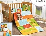 Jungla 6ピースベビーベッド寝具セット