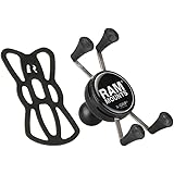 RAM MOUNTS ラムマウント マウント部 Xグリップ スマートフォン用 テザー付き ブラック RAM-HOL-UN7BU