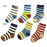 【SiShuNon/SKAPE】クラシック3足セットソックス エスケープ ベビー キッズ クラシック ボーダー男の子 女の子 3足セット 3P ソックス 靴下 16-18 300