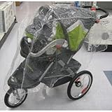 サーシャキディRW-TSJシングルジョガートラベルシステム雨と風カバー - ベビーカーは含まれていません