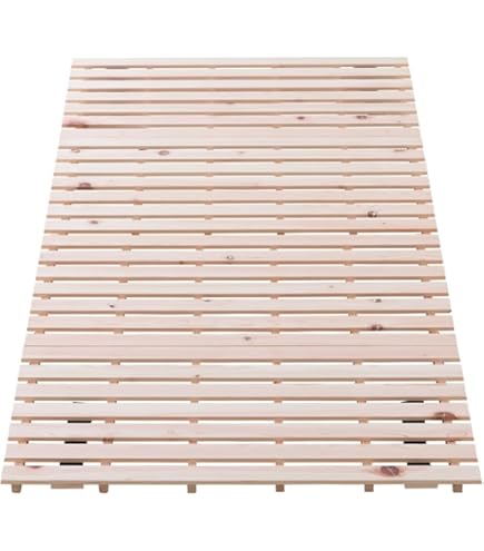 すのこベッド折りたたみ天然桐四つ折りベッドフレーム　木製セミダブル4折桐木床SD Amazon｜すのこベッド 折りたたみ 天然桐 四つ折り ベッドフレーム