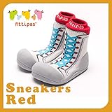 アティパス attipas ベビーシューズ スニーカーズ レッド XLサイズ（13.5cm） Sneakers