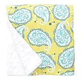 Baby Elephant Ears Ultra Soft Baby Blanket (Large (27x29), Playful Paisley) by Baby Elephant Ears