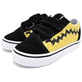(バンズ) VANS スニーカー キッズ トドラー ピーナッツ オールドスクール V Charlie Brown/Black コラボ 13cm(US8)