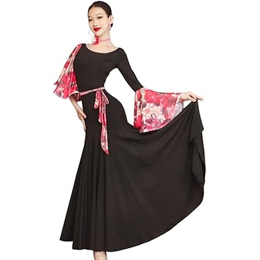 スタンダード兼用★ダンス練習着ロングワンピース♡パーティーOK スタンダード兼用☆ダンス練習着ロングワンピース♡パーティーOK