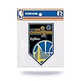 Golden State Warriors公式NBA 5 " x 3 " 2024 Championsデカール5 x 3 Static Cling by Rico 254375