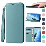 OPPO Reno7 A/Reno9 A ケース 手帳型 高質レザー OPG04 ケース Reno7A Reno9A スマホケース A201OP ケース CPH2353 ケース OPPO Reno9A カバー オッポリノ7a/9a 携帯カバー 耐衝撃 皮革 内蔵マグネット開閉式 ベルトなし スマホケース おしゃれ カードポケット スタンド機能 便利 スプラット同梱 携帯ケース ヘイズブルー
