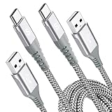 USB Type C 【3M/2本】急速充電 タイプc【PD&QC3.0対応60W急速充電】type-cSwitchその他Android USB-C機器対応 シルバー