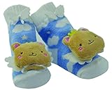 DinDonオリジナル DAラトルサウンドソックス ベア♪ 0-12ヶ月 ブルー #5117