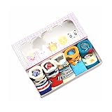 快適なノンスリップ厚みの男の赤ちゃんの靴下かわいい漫画の靴下セット