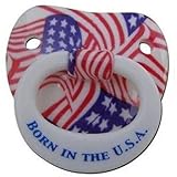 Styles Billy Bob Pacifiers Dummy Baby Teether Pacy Orthodontic Nipples(American Pride multi flags) b