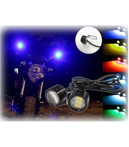 Amazon | ホワイト ストロボライト バイク フラッシュ 自動車 LED 蛍