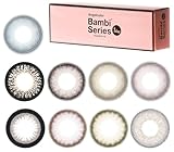 カラコン/エンジェルカラー バンビ ワンデー【1箱30枚入り】カラーコンタクトレンズ 高含水 益若つばさ UVカット 高含水 (パールグレー, 0.00)