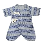 (ocean&ground)オーシャン＆グラウンド コンビ肌着 新生児 半袖 肌着 ロンパース カバーオール 短肌着 1410121 ベビー 赤ちゃん 60cm NV