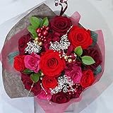 【プロポーズ・お祝いなどに】プリザーブドフラワー/ ワイン花束L