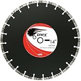 MK Diamond 161293 MK-762 DMX 14-Inch by .125-Inch Dry Cutting Segmented Saw Blade with 1-Inch Arbor 