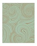 York Wallcoverings AP7477SMP Silhouettes Swirling Paisley Wallpaper Memo Sample, 8-Inch x 10-Inch [並
