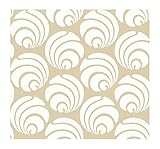 York Wallcoverings AP7467SMP Silhouettes Large Circle Swirl Geometric Wallpaper Memo Sample, 8-Inch 