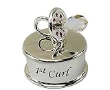Baby Dummy First Curl Keepsake Box Pink by CRYSTOCRAFT