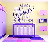 デザインwith Vinyl Rad 729 2 such a big miracle in such a little girlベビー寝室引用壁デカール 16 x 24" RAD 730 2 1