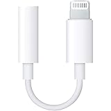 iPhone イヤホンアダプタ 【Apple MFi認証品】Lightning to 3.5 mm ヘッドフォンジャック 「2023新設計」 ライトニング 変換 純正 iPhone/i-Pad適応 3.5mm イヤホンジャック ケーブル 接続アダプタ