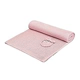 MayLily Premium | COTTONLOVE コットンラブ ブランケット 赤ちゃんのために | 100x80cm | 100％有機綿 (GOTS) | 手編みのふくろう | ポーランドで縫