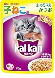 カルカン キャットフード パウチ 12ヵ月までの子ねこ用 まぐろ入りかつお 70g×16袋 (まとめ買い)