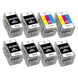 キヤノン用詰め替えインクカートリッジ8個セットBC-340/360XLブラック6個+BC-341/361XLカラー2個 BC-360/361 BC-340/341インク PIXUS MG4130 MG3130 MG2130 MG4230 MG3230 MG3530 MG3630 MX513 MX523 TS5130S TS5130 TS5330用増量版