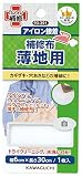 KAWAGUCHI 補修布 薄地用 アイロン接着 幅6×長さ30cm 白 93-391