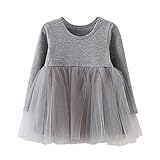 SIEGES ベビー服 ワンピース 長袖 女の子 ドレス 秋冬 チュニック 可愛い オシャレ チュールスカート 通園 発表会 プリンセススカート