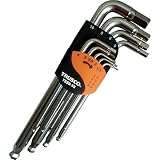 TRUSCO(トラスコ) ステンレスボールポイント六角棒レンチセット(標準タイプ) 9本組 TSSB-9S