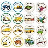 Copeflap ごほうびシール 車 英語 1000枚 ご褒美シール 乗り物 大きい シール 男の子 (乗り物)