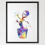 Dignovel Studios 8X10 Groot Baby Guardians of the Galaxy Inspired Watercolor Art Print Wall Art Hang