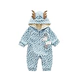 Pumpumly 男女兼用　かわいい　ベビー服 ロンパース　カバーオール　暖かい 漫画 春と秋と冬　長袖　出産祝い　ふわふわ