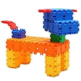 Kid子供教育パズルDIY Doggieアセンブリ非毒性プラスチック正方形ブロックおもちゃ