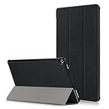 Kepuch Custer ケース 対応 Fire HD 10 2017/2019 9th, PUレザー 軽量 カバー 対応 Fire HD 10 2017/2019 9th - ブラック