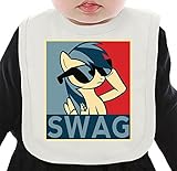 My Little Ponny Swag Poster ネクタイを有する有機ビブ Medium