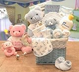 Baby Girl Gift: Sweet Baby of Mine New Baby Basket by Epicurean