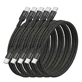 USB Type C ケーブル 1m 5本セット Popolier【PD 60W / 3A 急速充電】タイプc 充電ケーブル 高耐久ナイロン編み 480Mbpsデータ転送 スマートフォン・タブレット・ノートPC・ゲーム機など 幅広いタイプC機器に対応【ビデオ出力非対応】